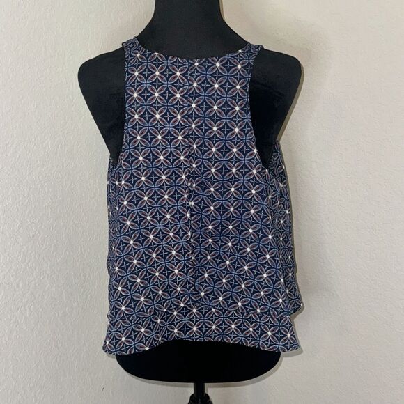 Hollister Boho Tank Top Women's M Multicolor Floral Round Neck Sleeveless - Picture 2 of 7